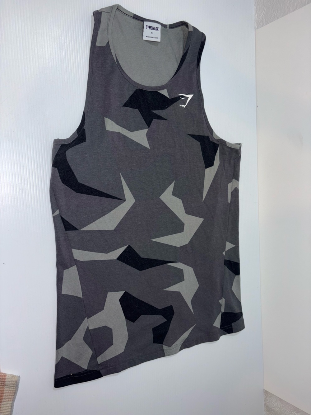 Gymshark Sleeveless Athletic Top in Gray and Black